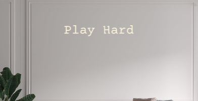 Custom text: Play Hard